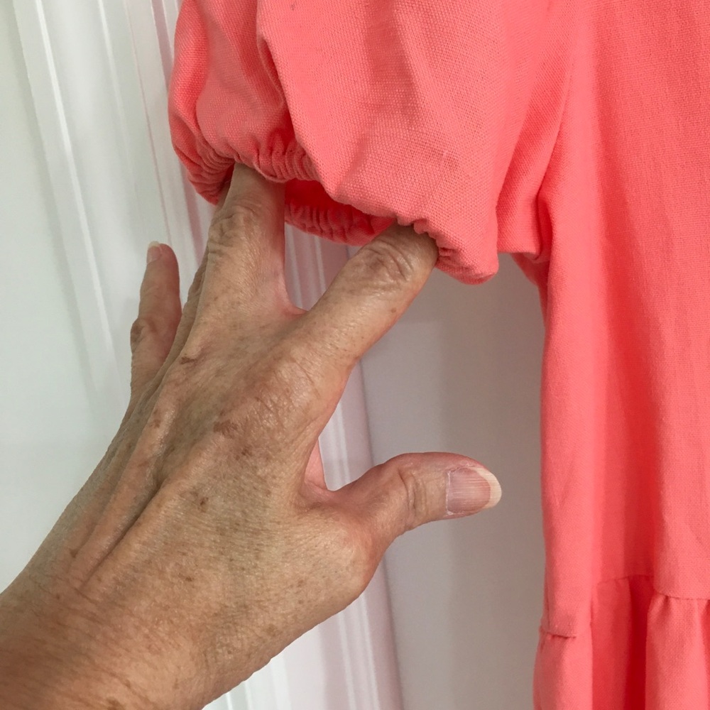 🛳️ Pink Rippel maxi dress - Picture 3 of 5
